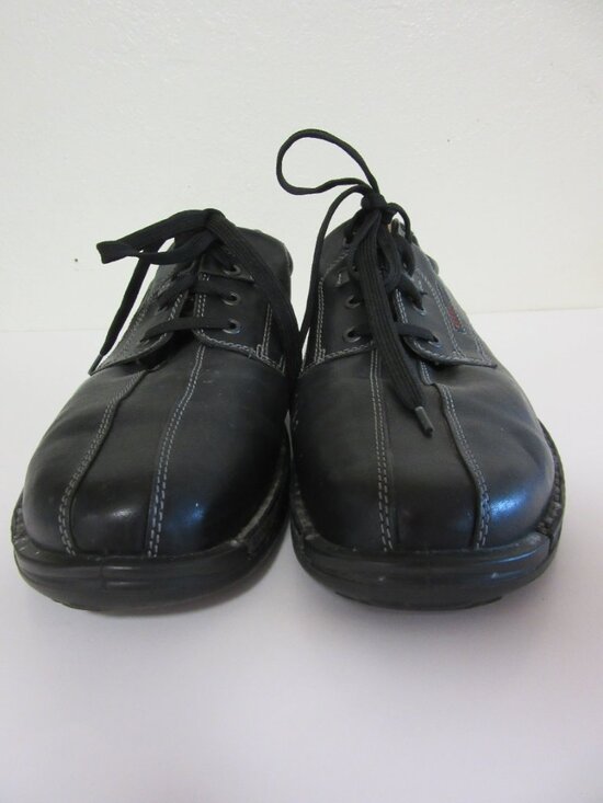 ECCO Black Comfort Derby 46 Lace Up Leather Shoes main image 5
